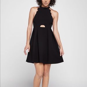 Scallop-Edged Bodice Dress